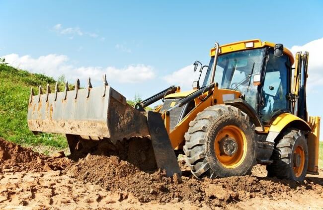 Excavation, site preparation, and land clearing in Western Sydney with heavy machinery digging and moving soil for residential and rural projects by West Sydney Landscapes.